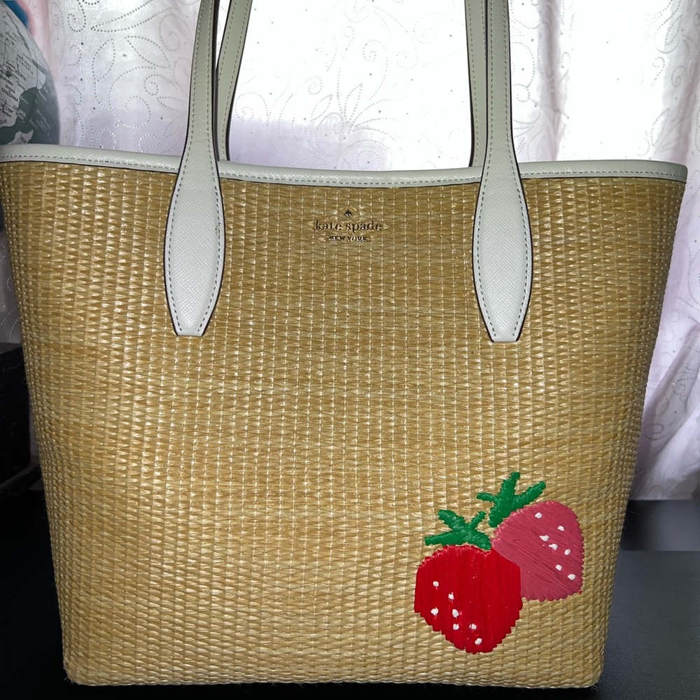 Kate Spade strawberry tote bag
